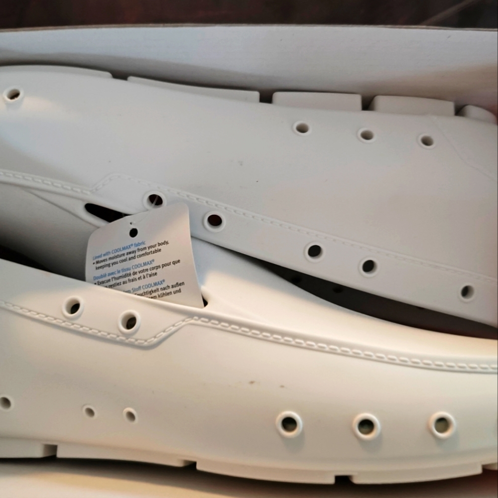 Moccasins Lea White